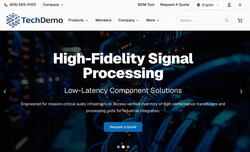 EETech Commerce live demo preview